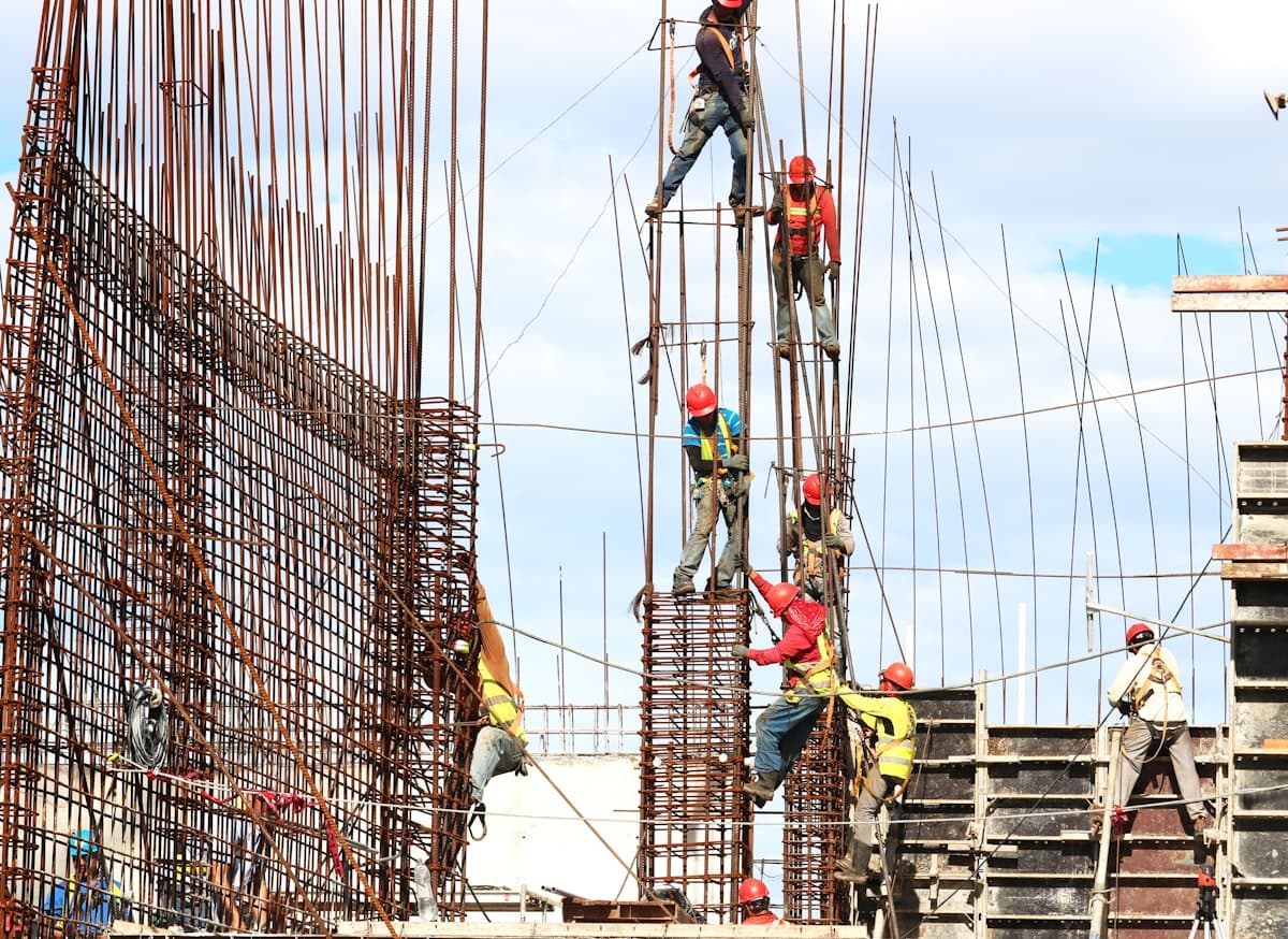 Worker in safety gear