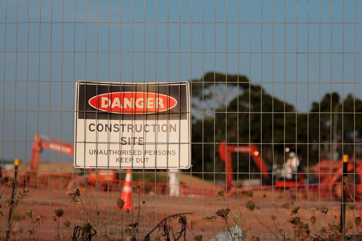 Worker in safety gear